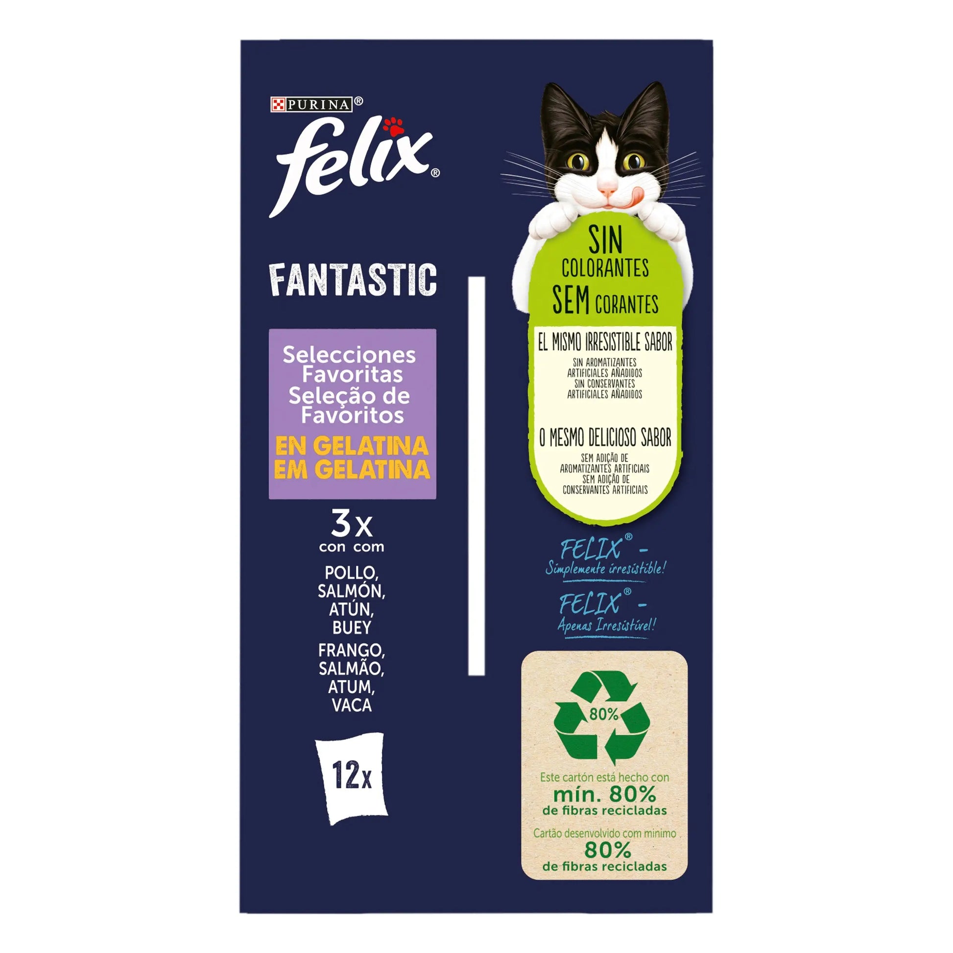 Felix Fantastic Surtido Gelatina Pack 12X85 g FELIX