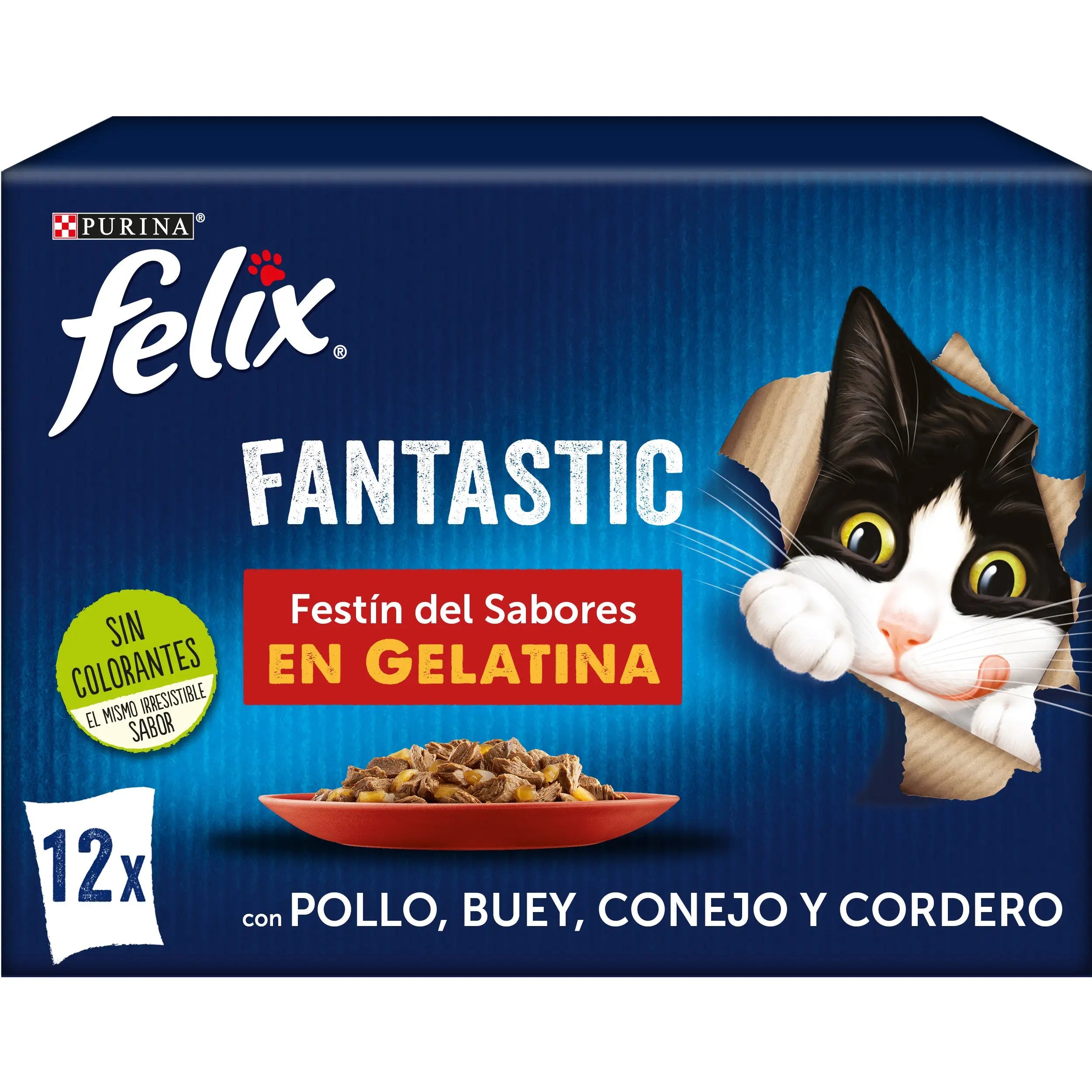 Felix Fantastic Carnes Gelatina Pack 12X85 g FELIX