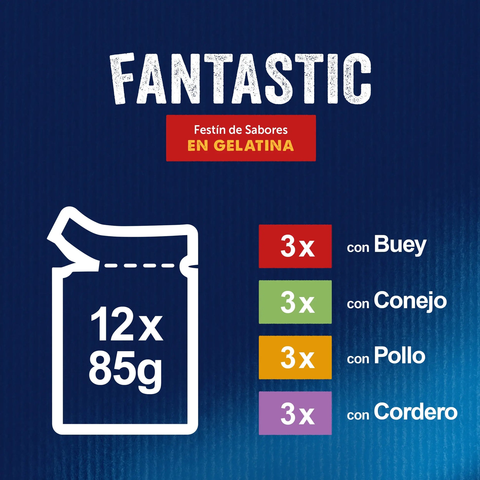 Felix Fantastic Carnes Gelatina Pack 12X85 g FELIX