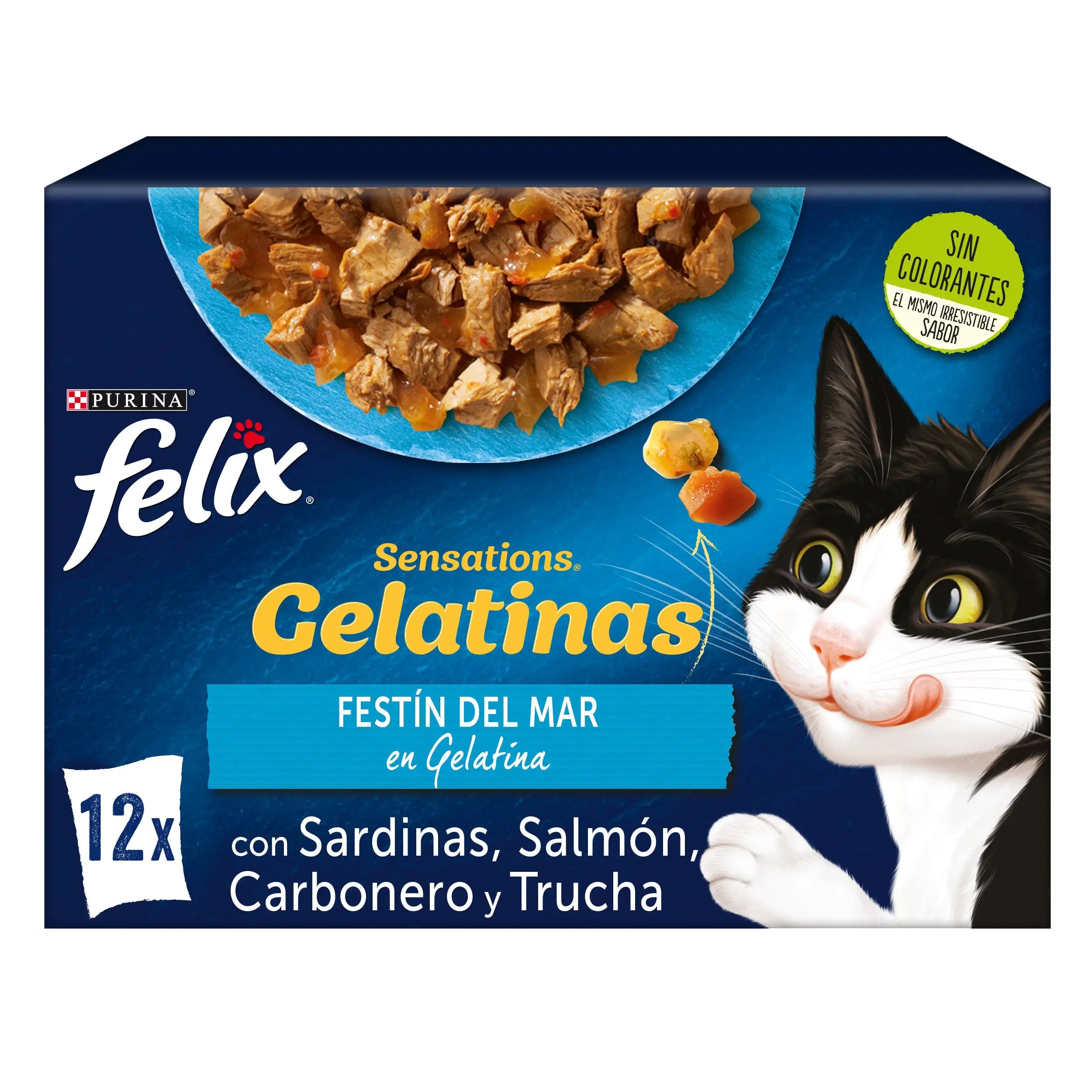 Felix Sensations Pescados Gelatina Pack 12X85 g FELIX