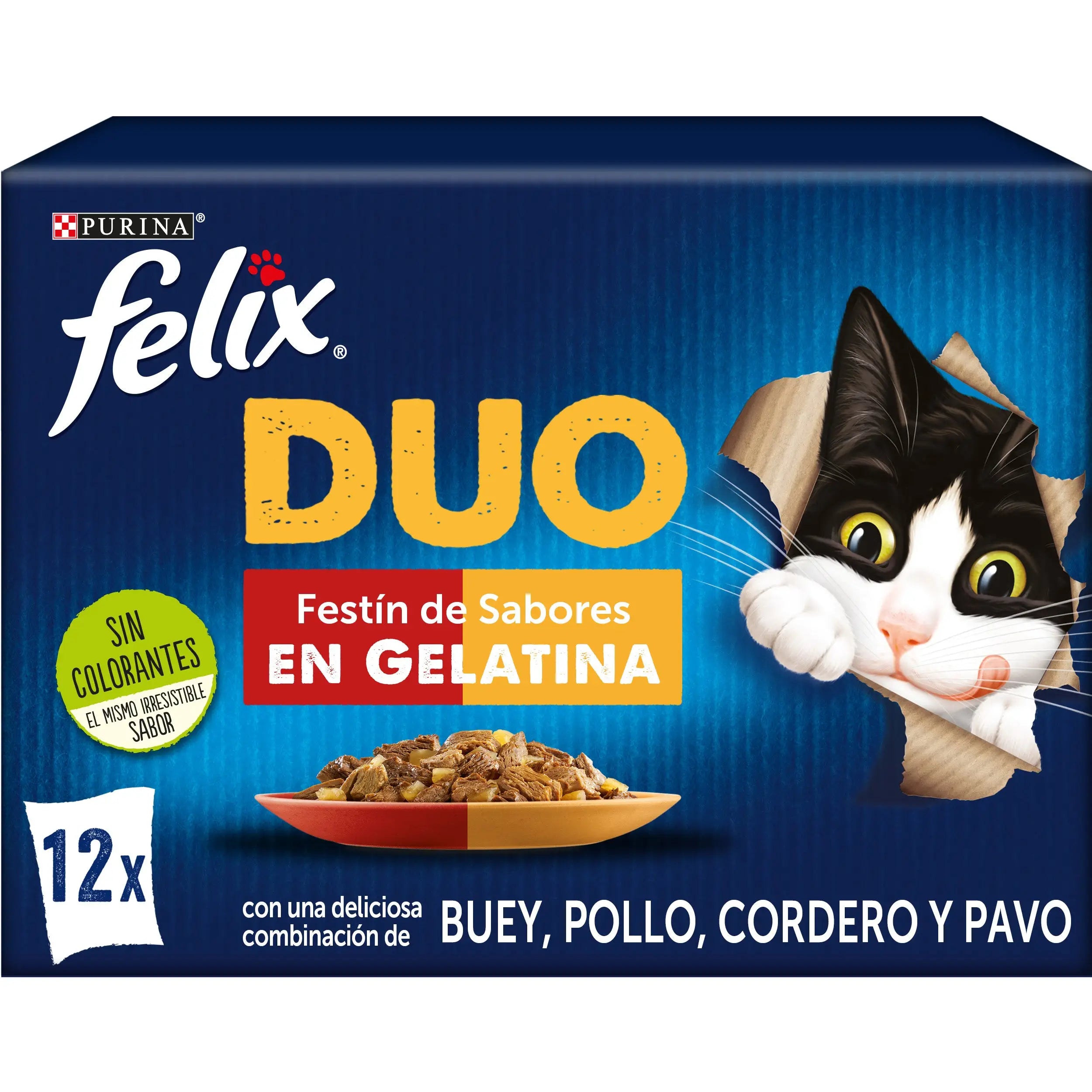 Felix Duo Carnes En Gelatina Pack 12X85 g FELIX