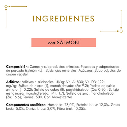 Gourmet Gold Terrine Salmón 85 g PURINA