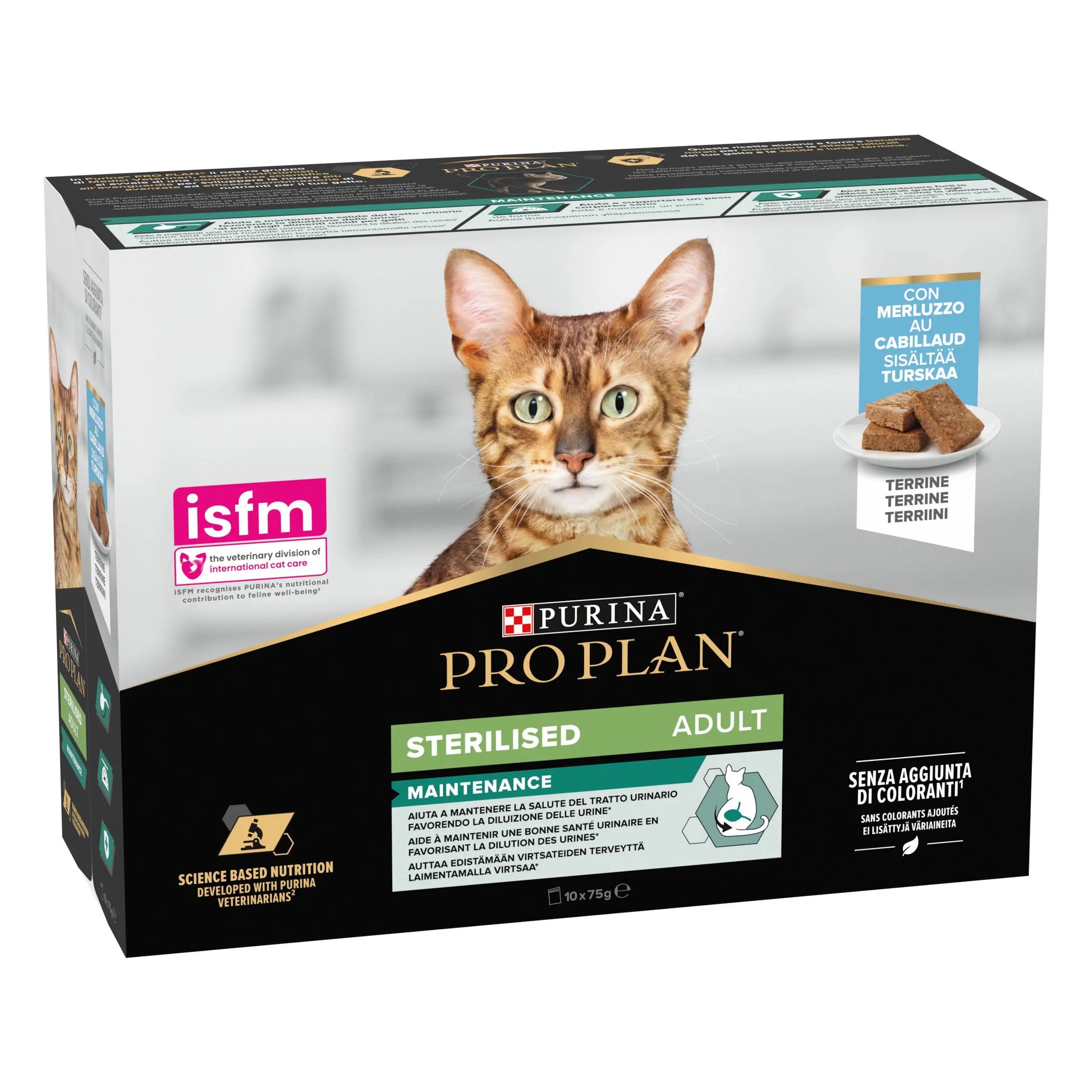 Pro Plan Cat Sobre Sterilised Bacalao Pack 10x75 g PURINA