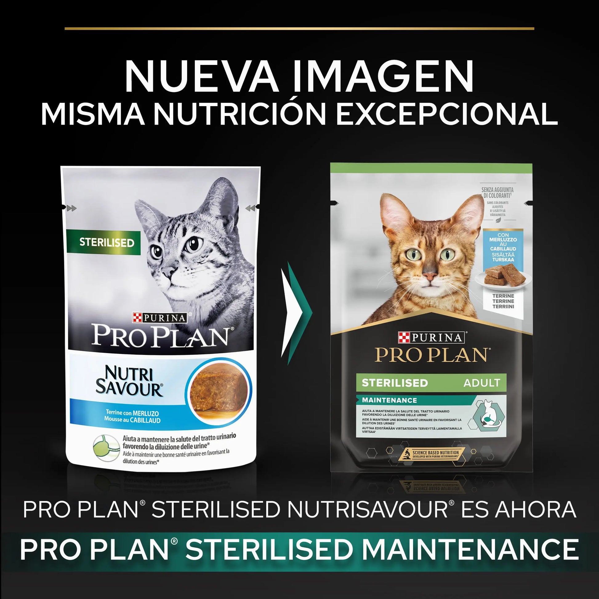 Pro Plan Cat Sobre Sterilised Bacalao Pack 10x75 g PURINA