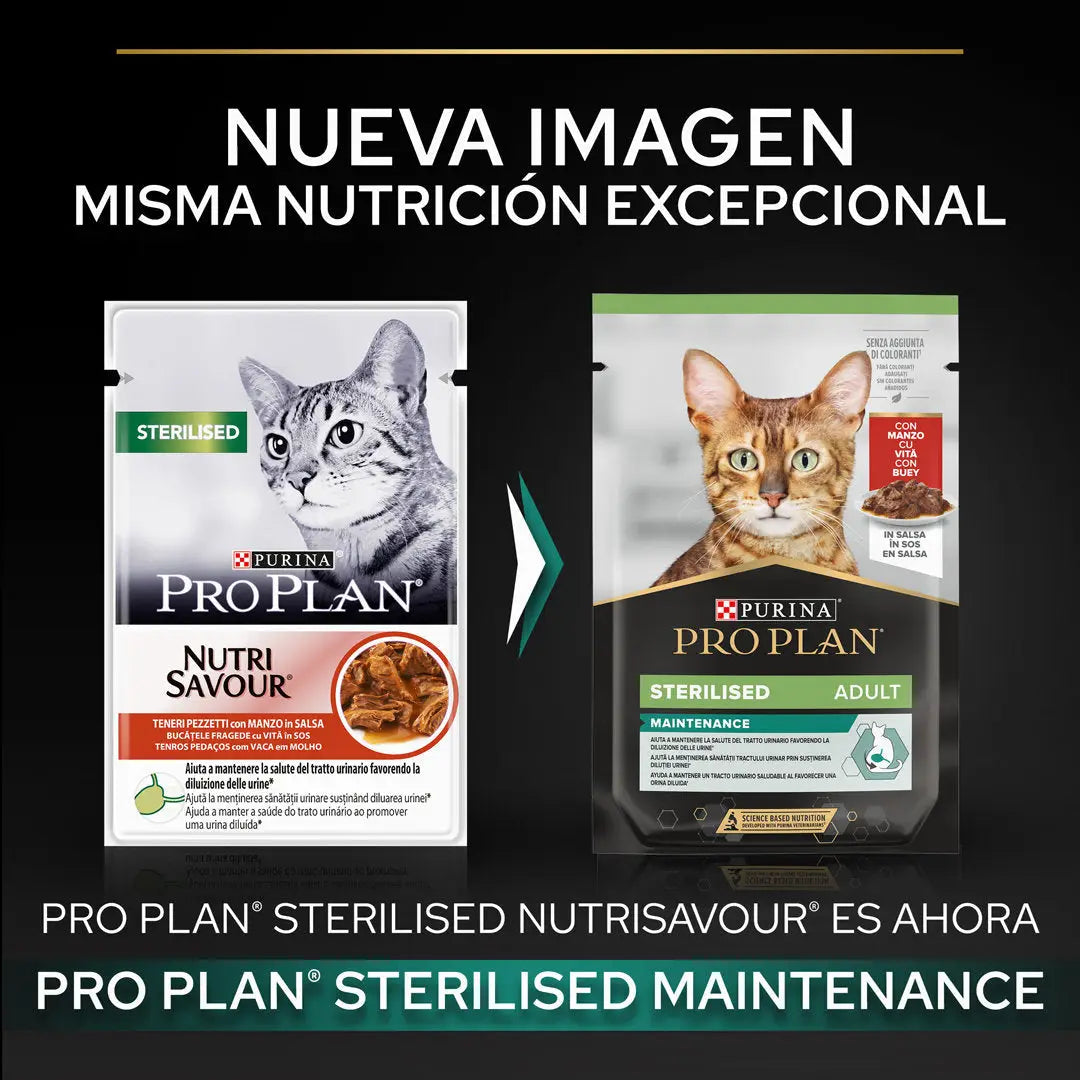 Pro Plan Cat Sobre Adult Sterilised Buey 85 g PURINA