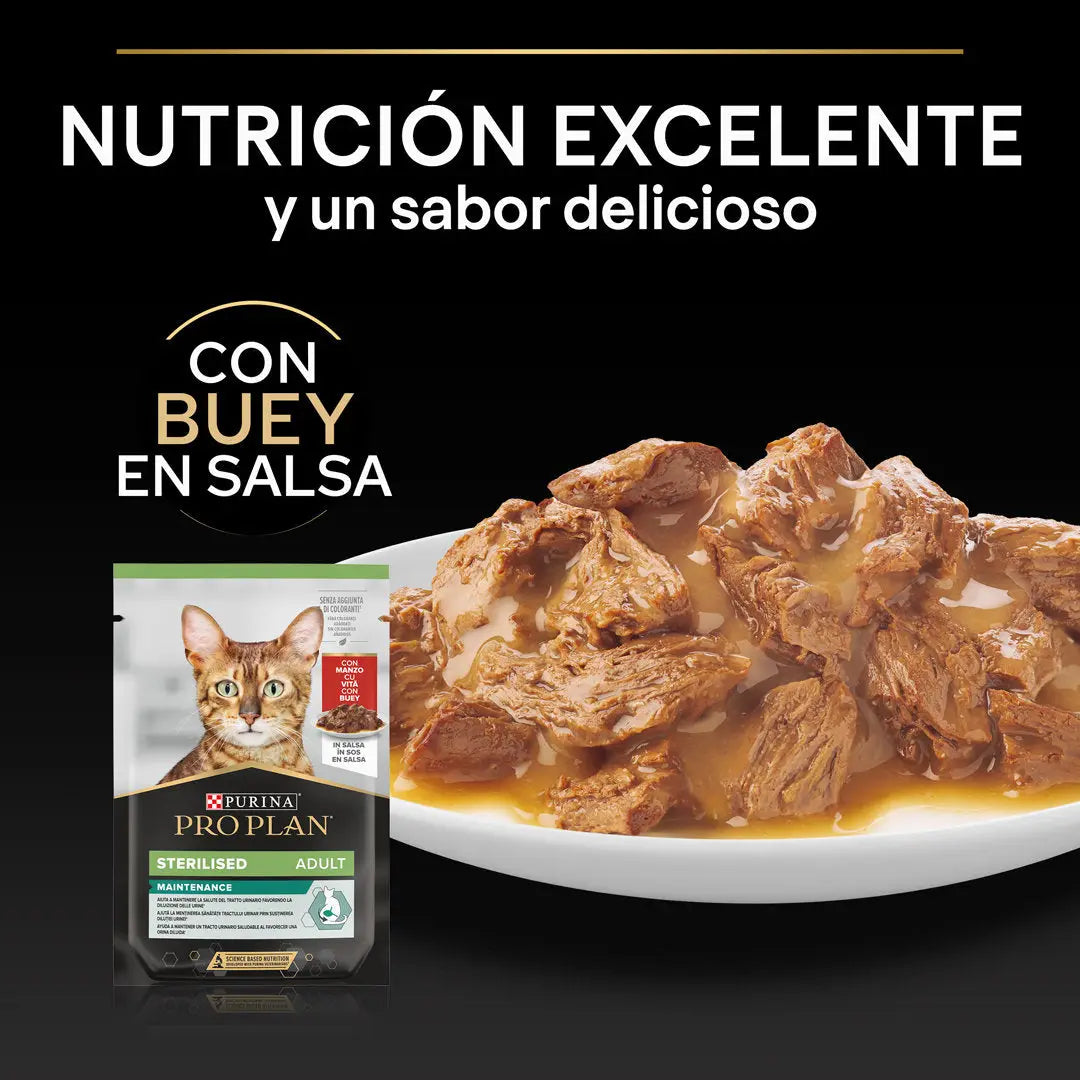 Pro Plan Cat Sobre Adult Sterilised Buey 85 g PURINA
