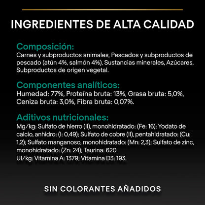 Pro Plan Cat Sterilised Salmón y Atún Pack 12X85 g PURINA