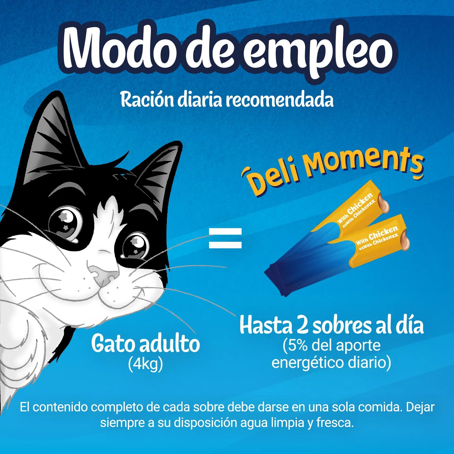 Felix Deli Moments Snack Líquido para Gatos (Pollo, Pato o Salmón) Pack 4x10 g FELIX