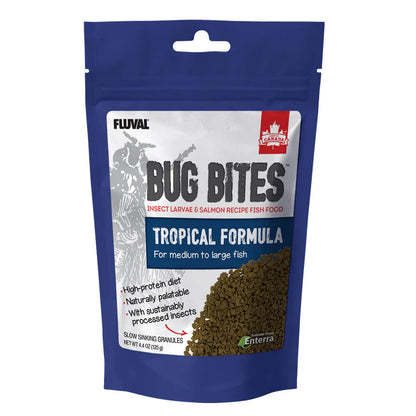 Fluval Bug Bites Larva Comida a Base de Insectos Gránulos