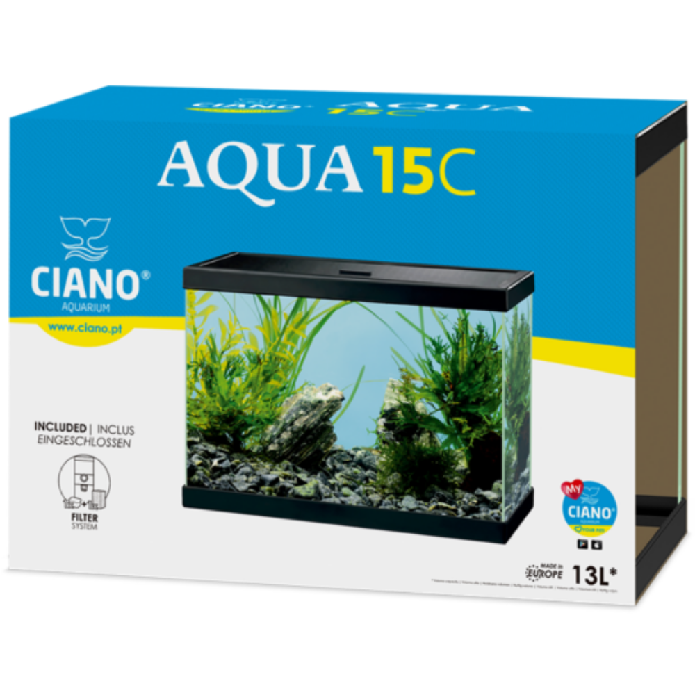 Acuario Aqua 15 Ciano 35X17,5X24,8 cm 13L. CIANO Mascotas-Ávila