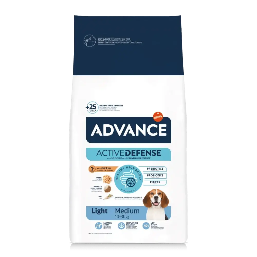 Advance Adult Medium Light Chicken & Rice Pienso de Pollo y Arroz para Perros ADVANCE Mascotas-Ávila