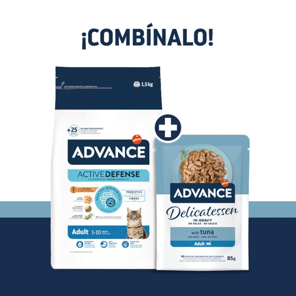 Advance Delicatessen en Salsa con Atún para Gatos ADVANCE Mascotas-Ávila
