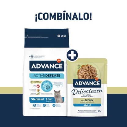 Advance Delicatessen en Salsa con Pavo para Gatos ADVANCE Mascotas-Ávila