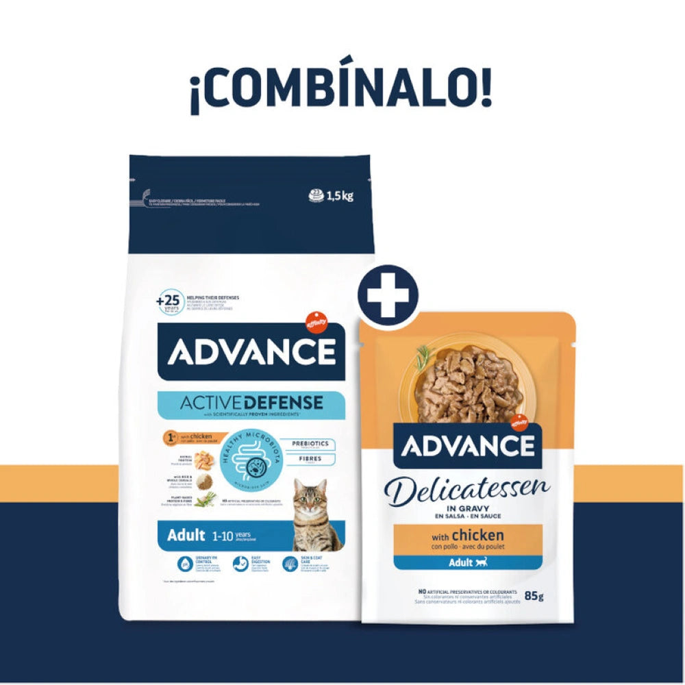 Advance Delicatessen en Salsa con Pollo para Gatos ADVANCE Mascotas-Ávila
