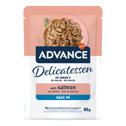 Advance Delicatessen en Salsa con Salmón para Gatos ADVANCE Mascotas-Ávila