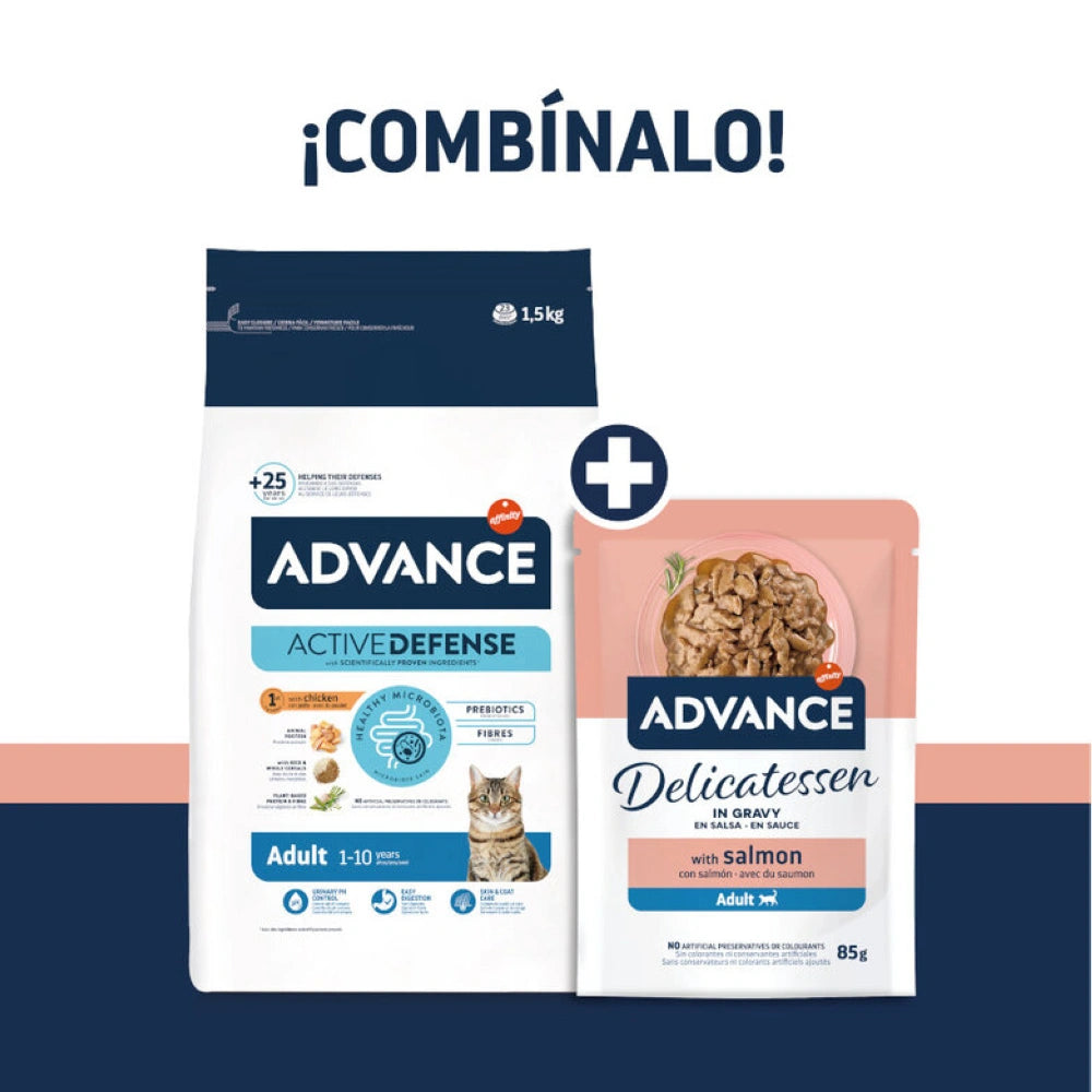 Advance Delicatessen en Salsa con Salmón para Gatos ADVANCE Mascotas-Ávila