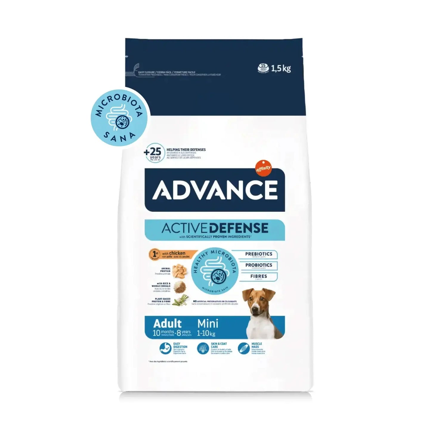 Advance Dog Adult Mini Chicken & Rice - Pienso de Pollo y Arroz para Perros ADVANCE Mascotas-Ávila