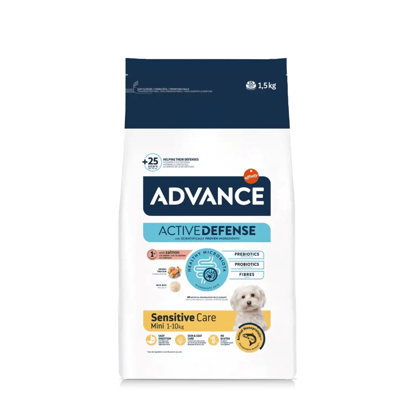 Advance Mini Sensitive Salmon 1,5 kg - Mejor Precio - Mascotas Ávila