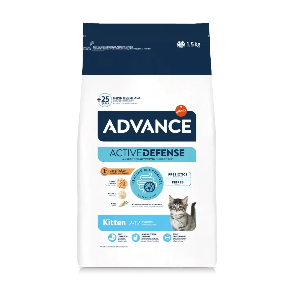 Advance Kitten Pienso con Pollo y Probióticos para Gatitos ADVANCE Mascotas-Ávila