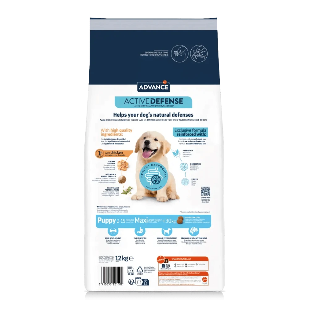 Advance Puppy Maxi Pienso para Cachorros de Raza Grande ADVANCE Mascotas-Ávila