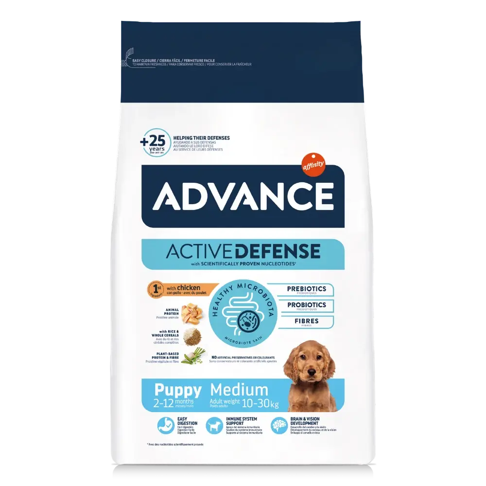 Advance Puppy Medium Chicken & Rice Pienso de Pollo y Arroz para Cachorros ADVANCE Mascotas-Ávila