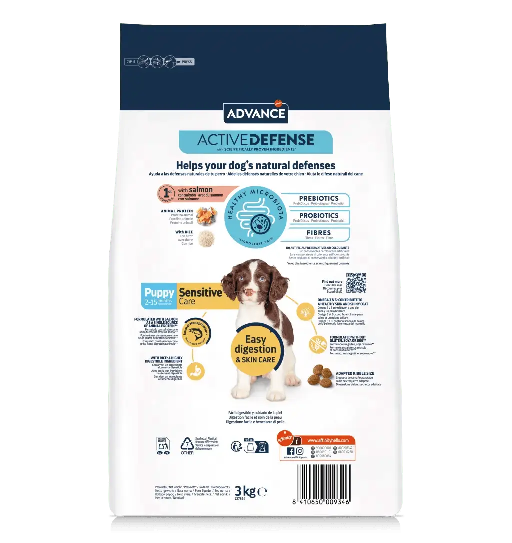 Advance Puppy Sensitive Care Pienso para Cachorros ADVANCE Mascotas-Ávila