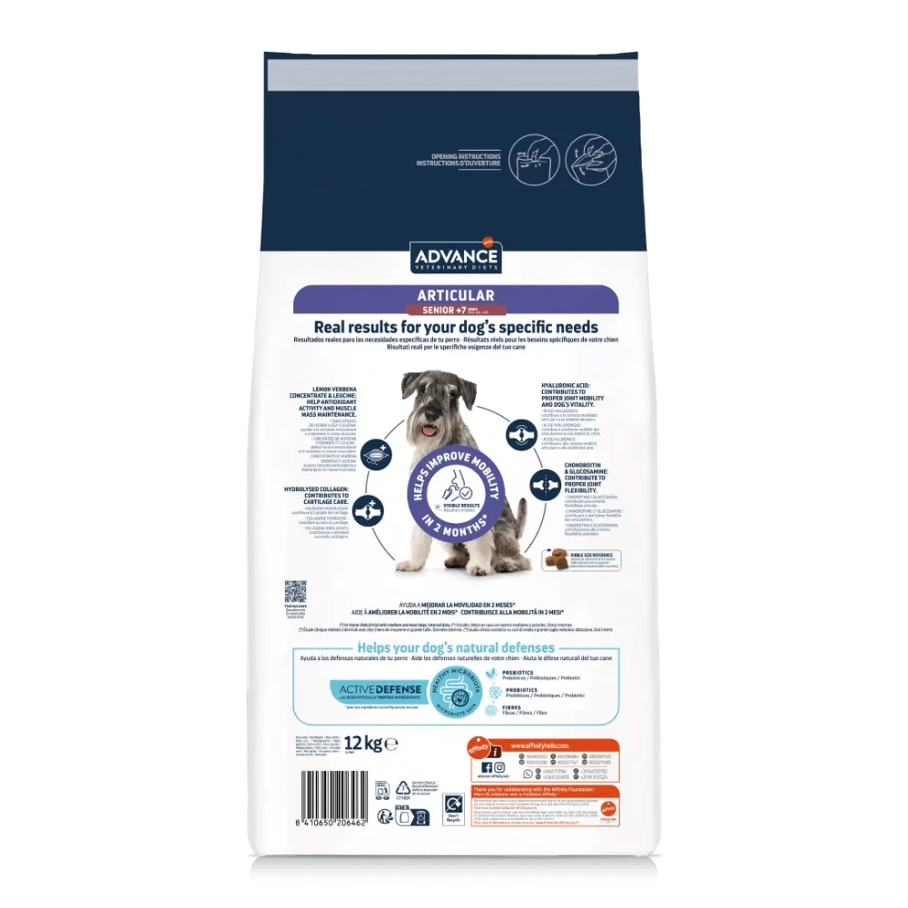 Advance Veterinary Diets Articular Senior +7 años Pienso para Perros ADVANCE Mascotas-Ávila