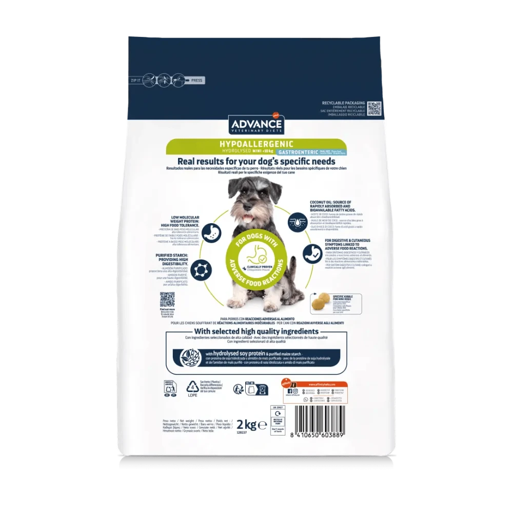 Advance Veterinary Diets Hypoallergenic Mini Pienso para Perros ADVANCE Mascotas-Ávila