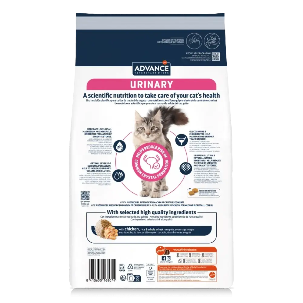 Advance Veterinary Diets Urinary Pienso para Gatos ADVANCE Mascotas-Ávila