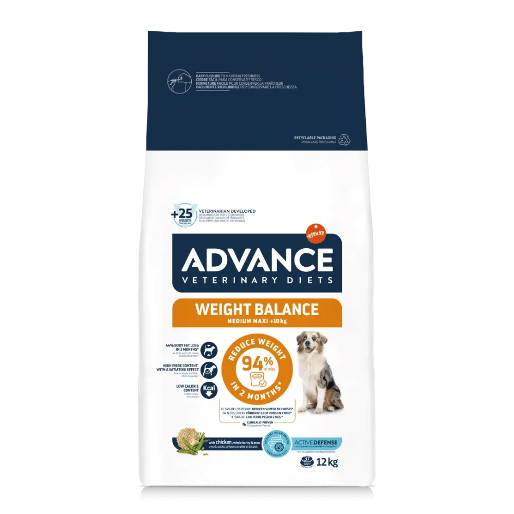 Advance Veterinary Diets Weight Balance Medium Maxi Pienso para Perros ADVANCE Mascotas-Ávila