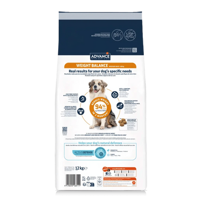 Advance Veterinary Diets Weight Balance Medium Maxi Pienso para Perros ADVANCE Mascotas-Ávila
