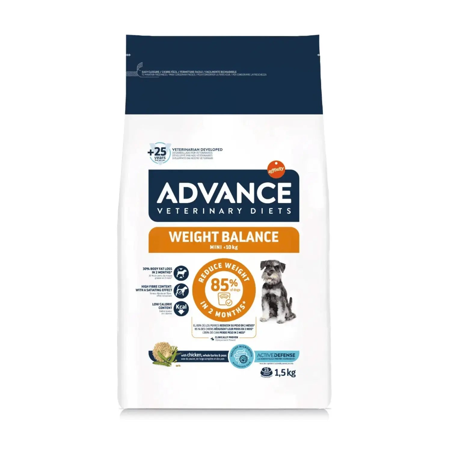 Advance Veterinary Diets Weight Balance Mini Pienso para Perros ADVANCE Mascotas-Ávila