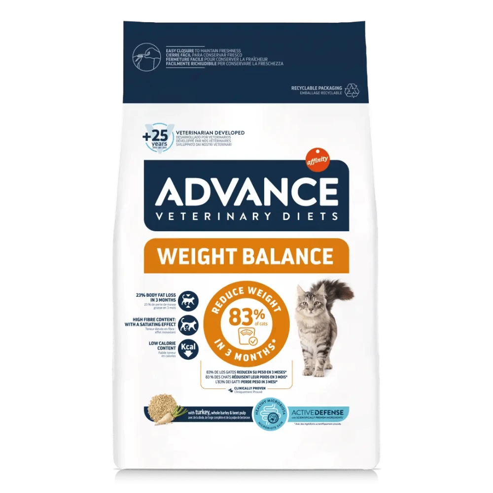Advance Veterinary Diets Weight Balance Pienso para Gatos ADVANCE Mascotas-Ávila