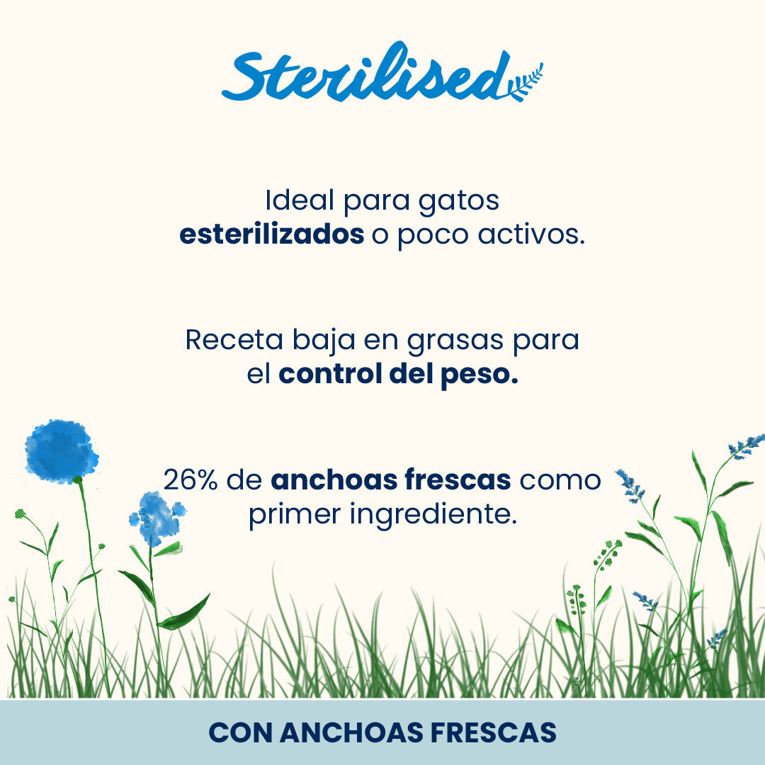 Almo Nature Adult Sterilised Anchoas Frescas Pienso para Gatos ALMO NATURE Mascotas-Ávila