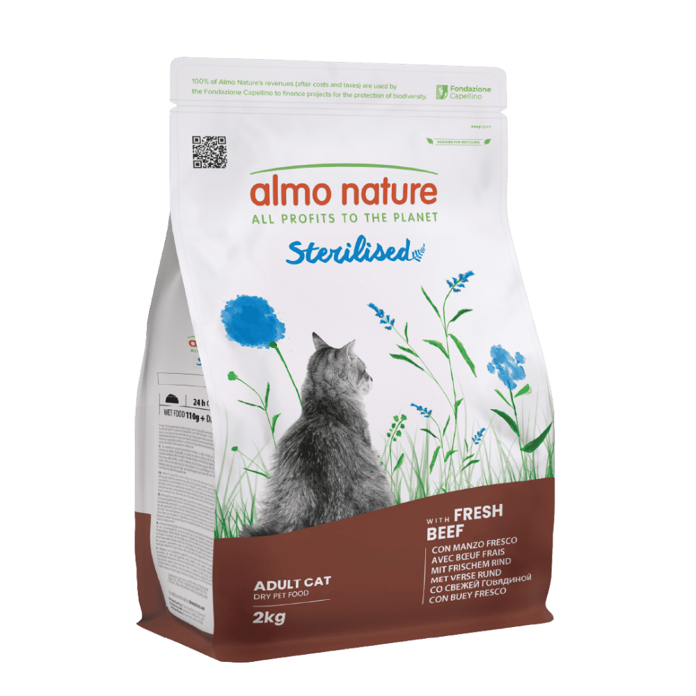 Almo Nature Adult Sterilised Buey Fresco Pienso para Gatos ALMO NATURE Mascotas-Ávila