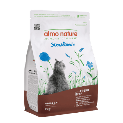 Almo Nature Adult Sterilised Buey Fresco Pienso para Gatos ALMO NATURE Mascotas-Ávila
