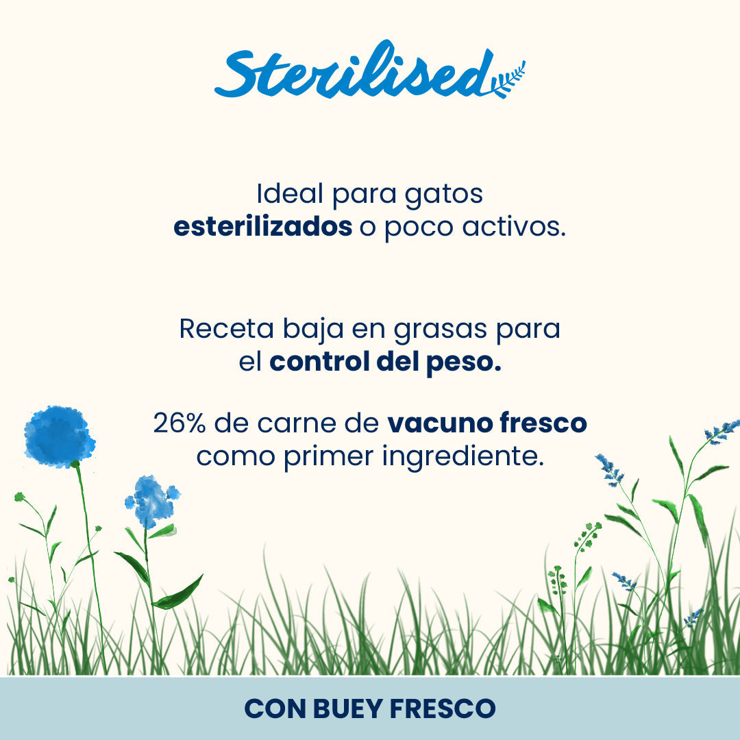 Almo Nature Adult Sterilised Buey Fresco Pienso para Gatos ALMO NATURE Mascotas-Ávila
