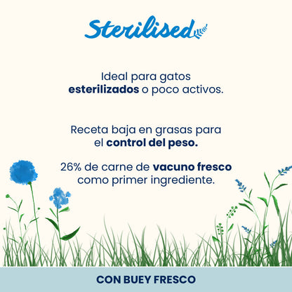 Almo Nature Adult Sterilised Buey Fresco Pienso para Gatos ALMO NATURE Mascotas-Ávila