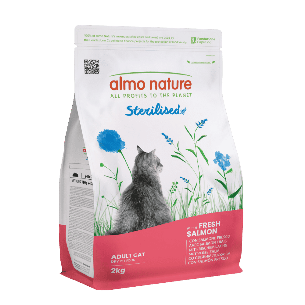 Almo Nature Adult Sterilised Salmón Fresco Pienso para Gatos ALMO NATURE Mascotas-Ávila