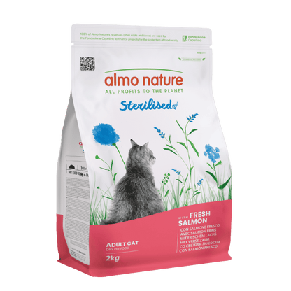 Almo Nature Adult Sterilised Salmón Fresco Pienso para Gatos ALMO NATURE Mascotas-Ávila