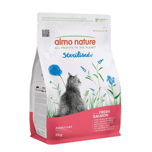 Almo Nature Adult Sterilised Salmón Fresco Pienso para Gatos ALMO NATURE Mascotas-Ávila