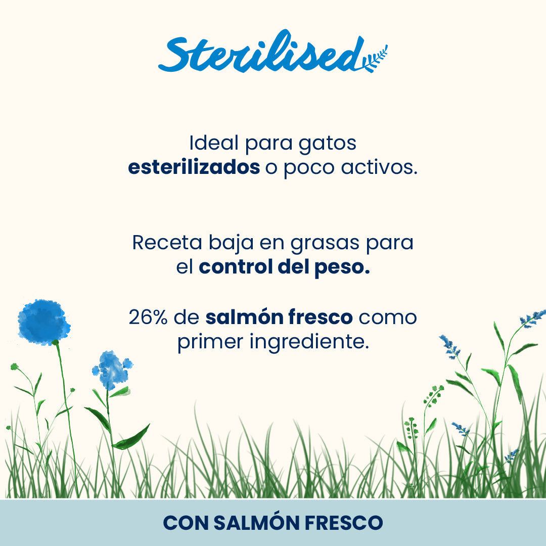 Almo Nature Adult Sterilised Salmón Fresco Pienso para Gatos ALMO NATURE Mascotas-Ávila