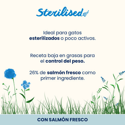 Almo Nature Adult Sterilised Salmón Fresco Pienso para Gatos ALMO NATURE Mascotas-Ávila