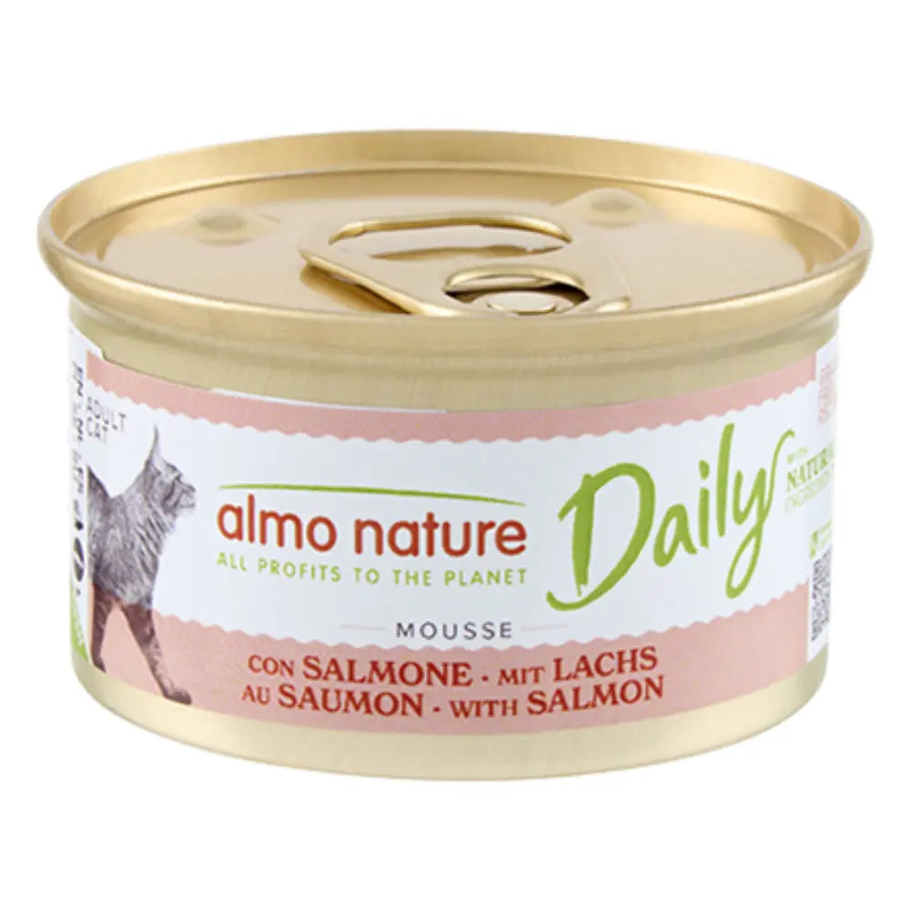 Mousse De Salmón Almo Nature Cat Daily Menú Lata 85 g ALMO NATURE Mascotas-Ávila