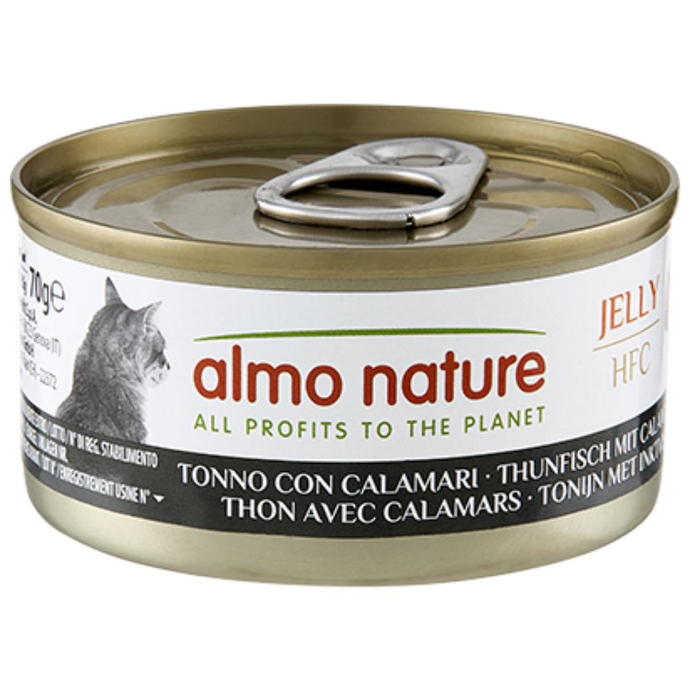 Atún Y Calamares Almo Nature Cat HFC Lata 70 g Comida Húmeda para Gatos ALMO NATURE Mascotas-Ávila