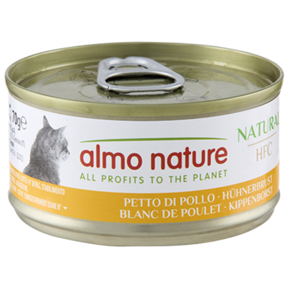 Pechuga de Pollo Almo Nature Cat HFC Lata 70 g Comida Húmeda para Gatos ALMO NATURE Mascotas-Ávila