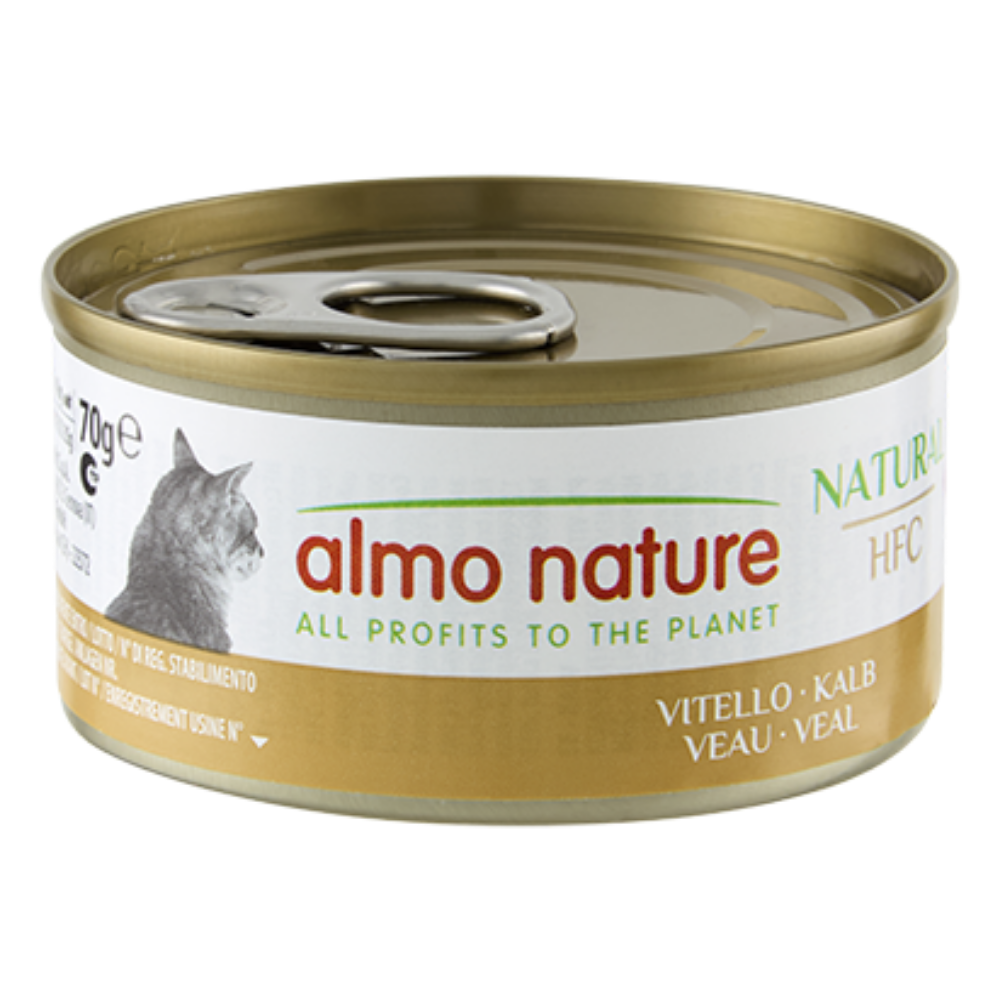 Ternera Almo Nature Cat HFC Lata 70 g Comida Húmeda para Gatos ALMO NATURE Mascotas-Ávila