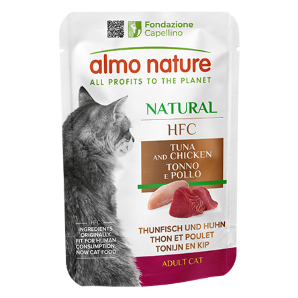 Almo Nature Cat Hfc Pouche 55 g Pollo y Atún ALMO NATURE Mascotas-Ávila