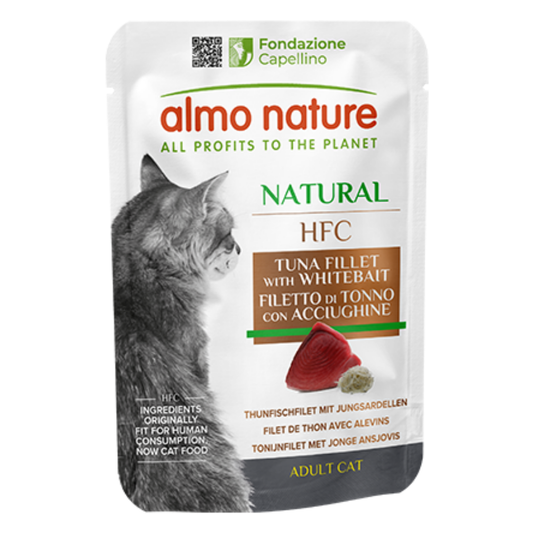 Almo Nature Cat Hfc Pouche Jelly 55 g Atún y Anchoas ALMO NATURE Mascotas-Ávila