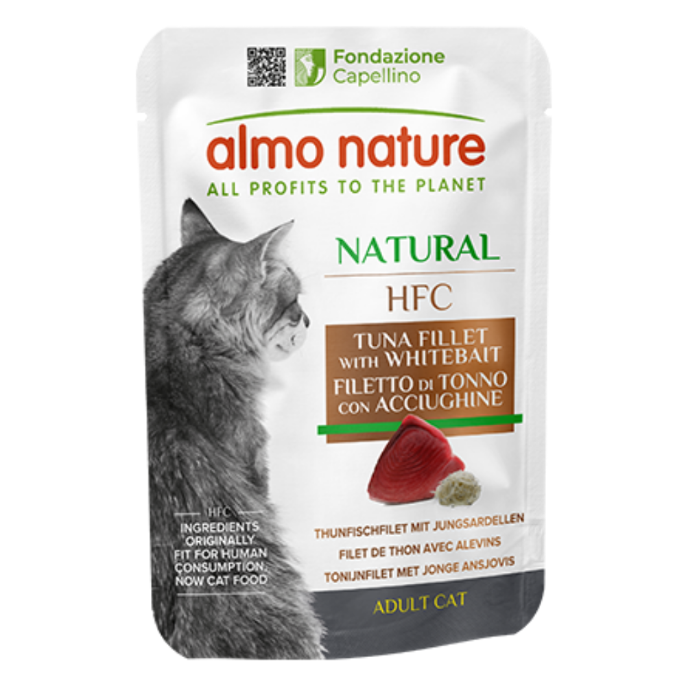 Almo Nature Cat Hfc Pouche Jelly 55 g Atún y Anchoas ALMO NATURE Mascotas-Ávila